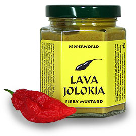 Lava Jolokia Fiery Mustard, der scharfe Chilisenf