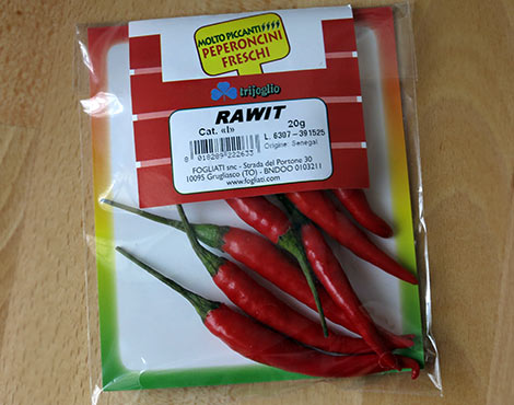 Rawit-Chilis aus Senegal