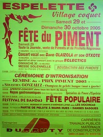 Piment d'Espelette Festival-Poster