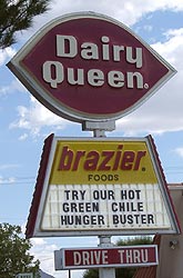 Chili-Burger-Werbung