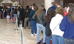 Ticket Line, inside the hall
