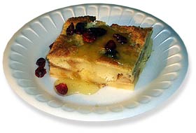 Bread Pudding with Tequila Sauce