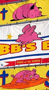 Kunst am Schwein: Barbecue Banner