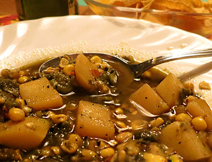 Roasted Poblano Potato Stew