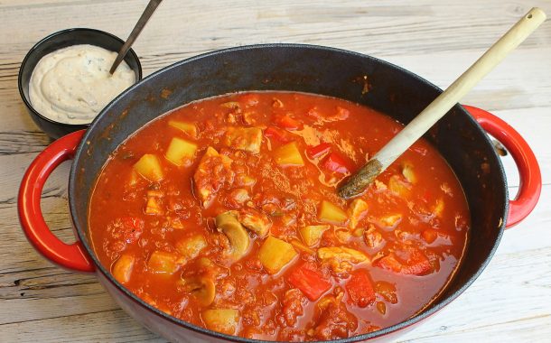 Schnitzel- Tomaten- Topf HOT
