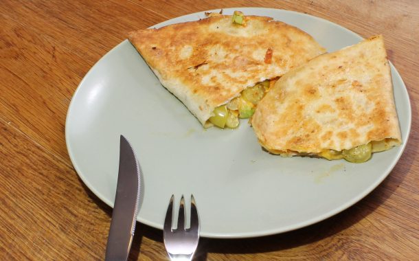 Tomatillo-Quesadillas