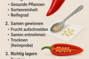 Eigenes Saatgut von Chilipflanzen gewinnen und richtig lagern