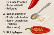 Eigenes Saatgut von Chilipflanzen gewinnen und richtig lagern