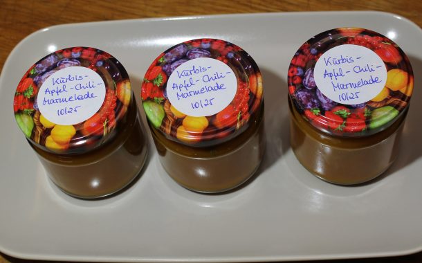 Kürbis-Apfel-Chili-Marmelade