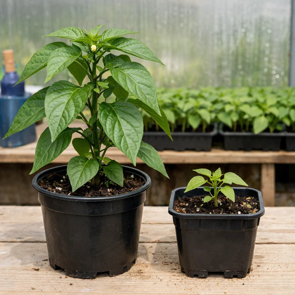 Wenn das Wachstum bei der Anzucht von Chilipflanzen stockt