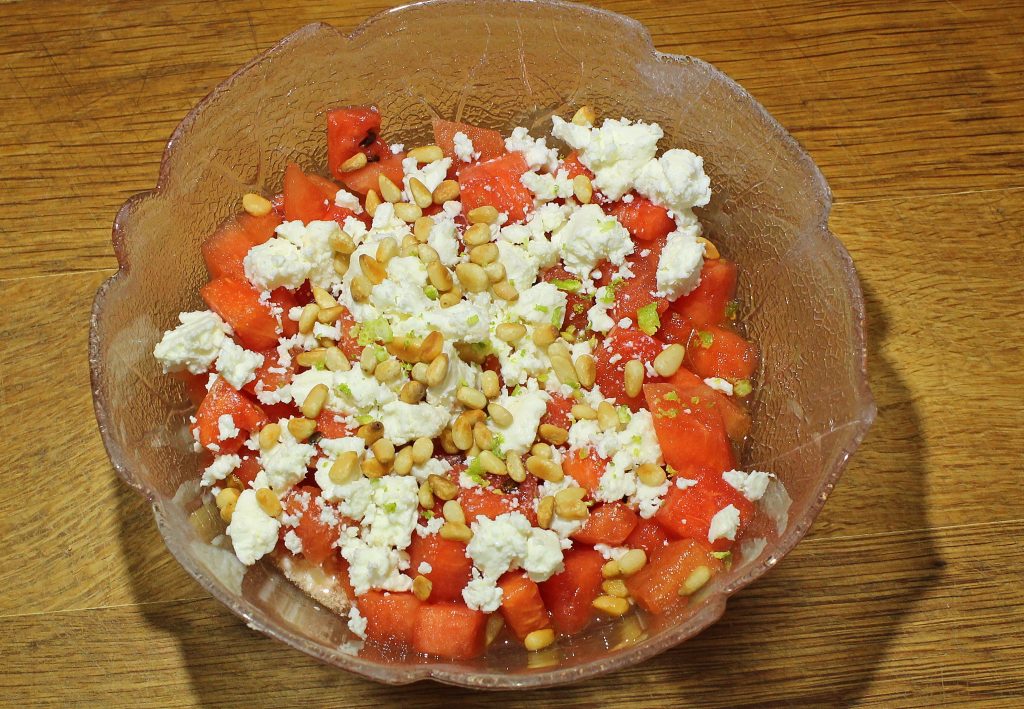 Wassermelonen-Feta-Salat