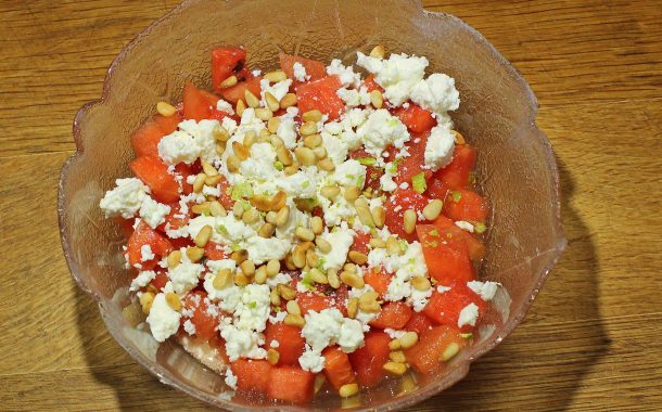 Wassermelonen-Feta-Salat